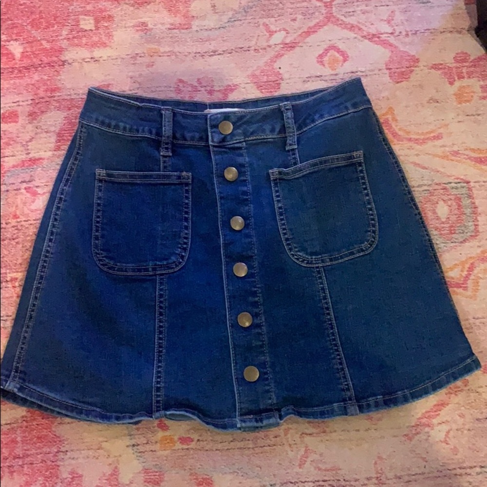 Altar’d State Jean Miniskirt